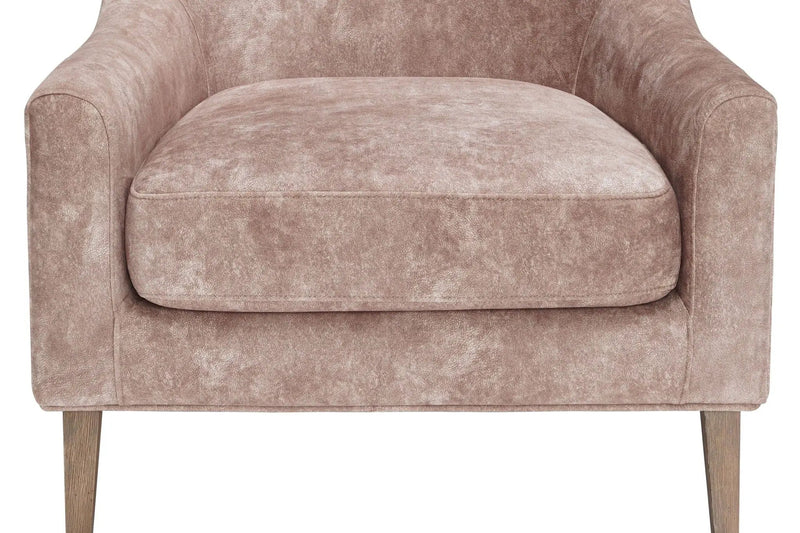 Hi Back Accent Chair - Light Brown by Unique Piece Furniture