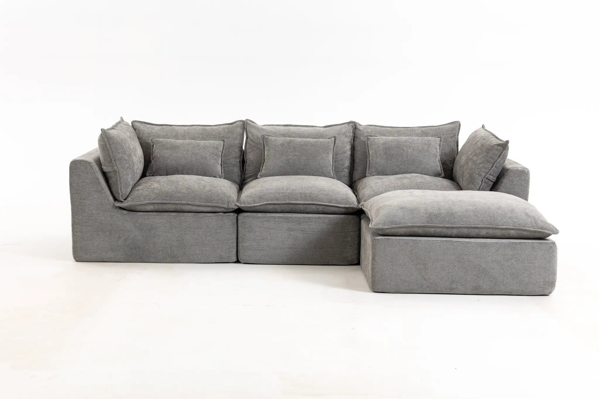 102.3" Width Cloud Couch Oversized Modular Sectional Sofa by HouseOfZazla
