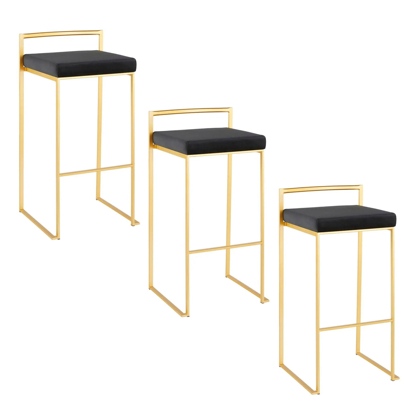 Fuji - Contemporary / Glam & Quality Construction Barstool by HouseOfZazla