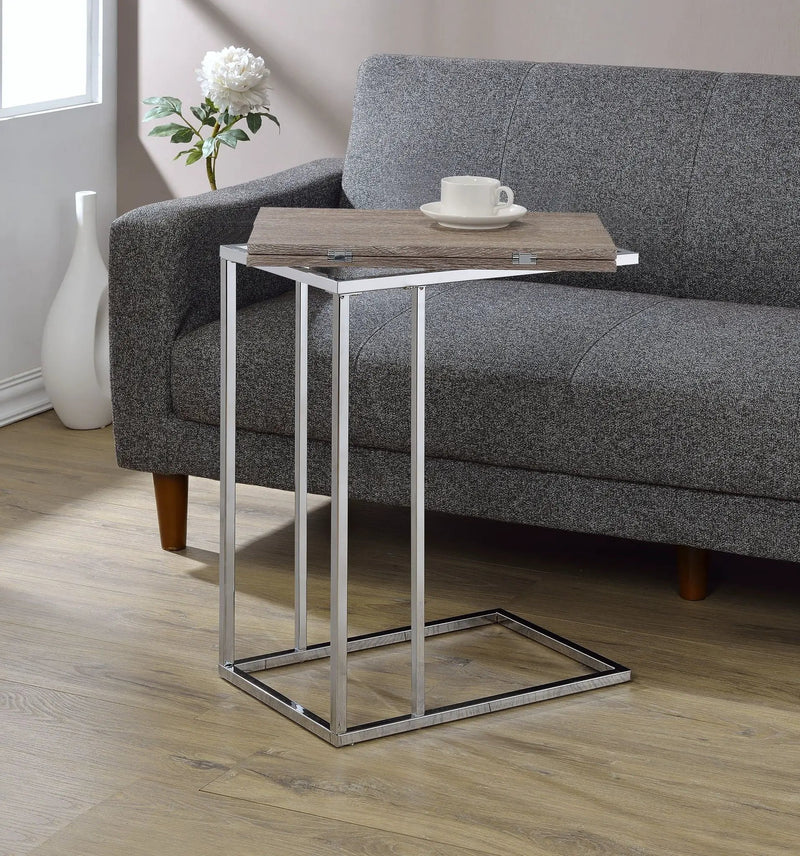 Danson Weathered Accent Table - Oak by HouseOfZazla