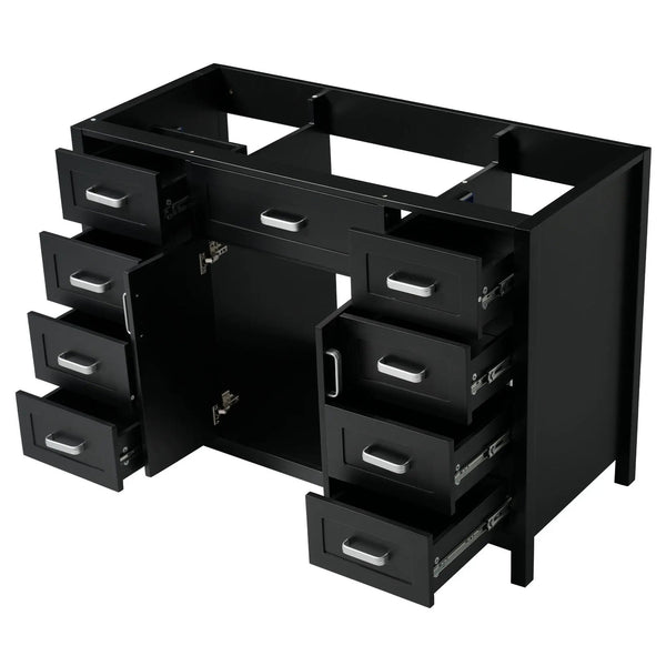 Bathroom Vanity Cabinet with 2 Soft Close Doors and 8 Drawers