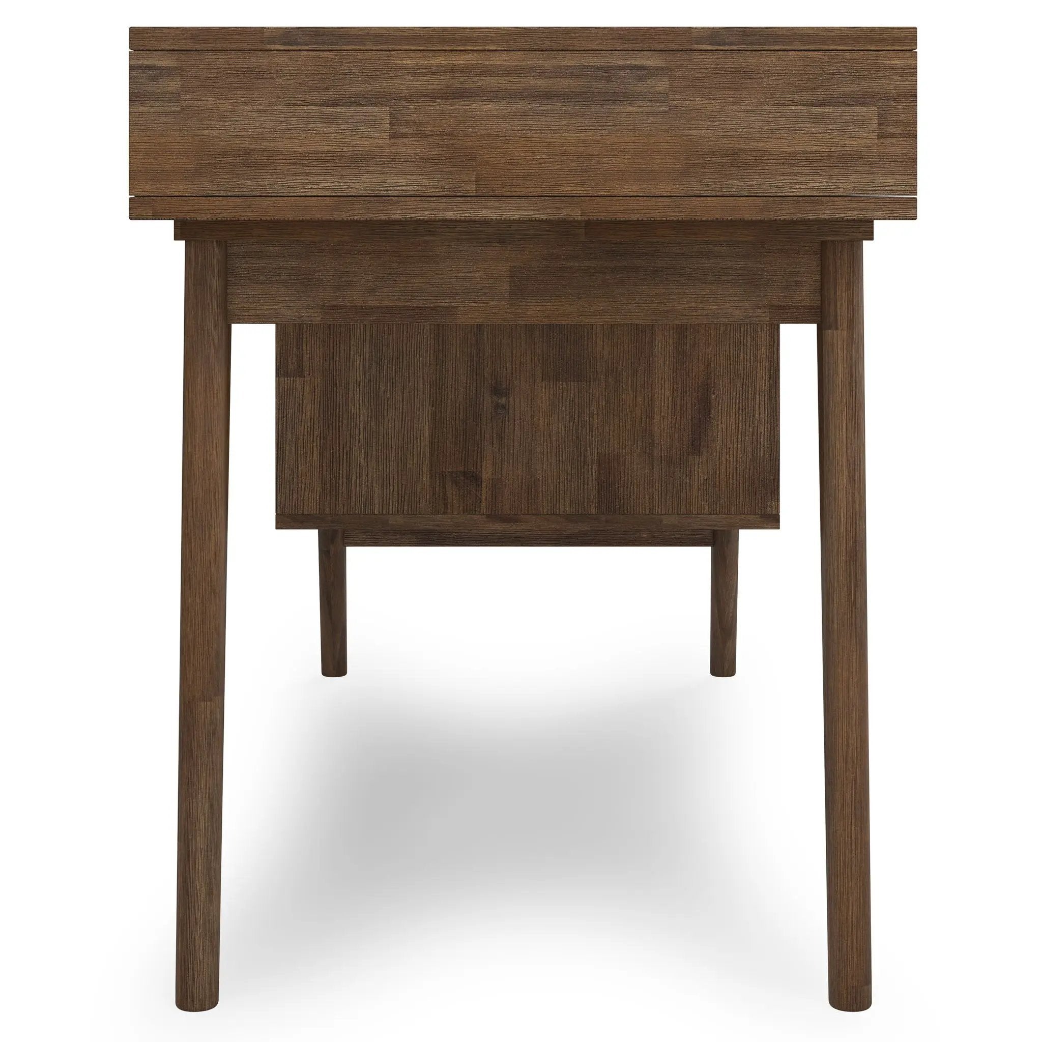 Clarkson - Desk With Side Drawers - Rustic Natural Aged Brown by HouseOfZazla