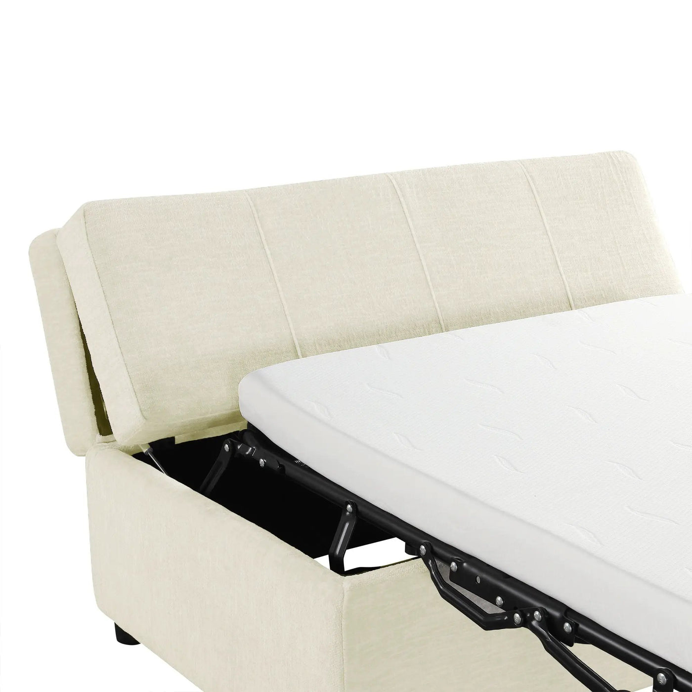 Twin Size Folding Ottoman Sleeper Bed With Mattress Convertible Guest Bed by HouseOfZazla