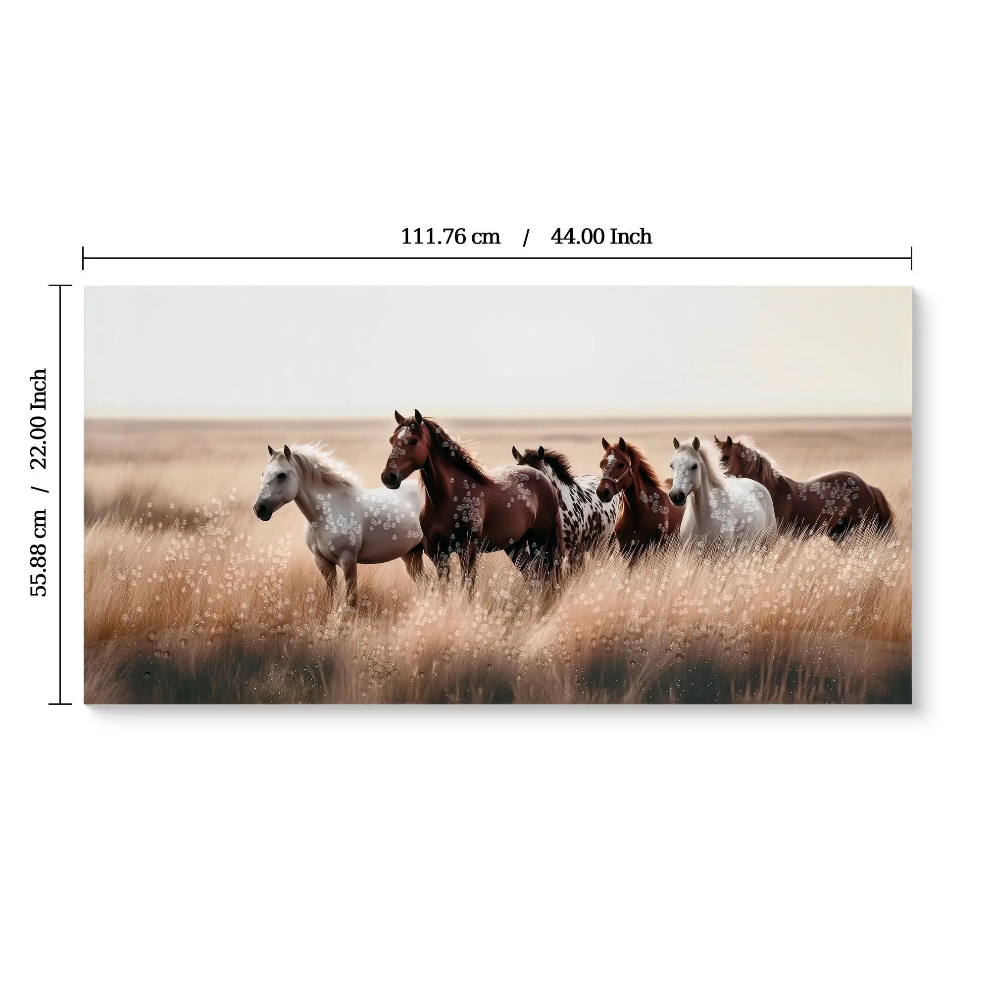 Cozy Country Rustic Horses Wall Art Decor by HouseOfZazla