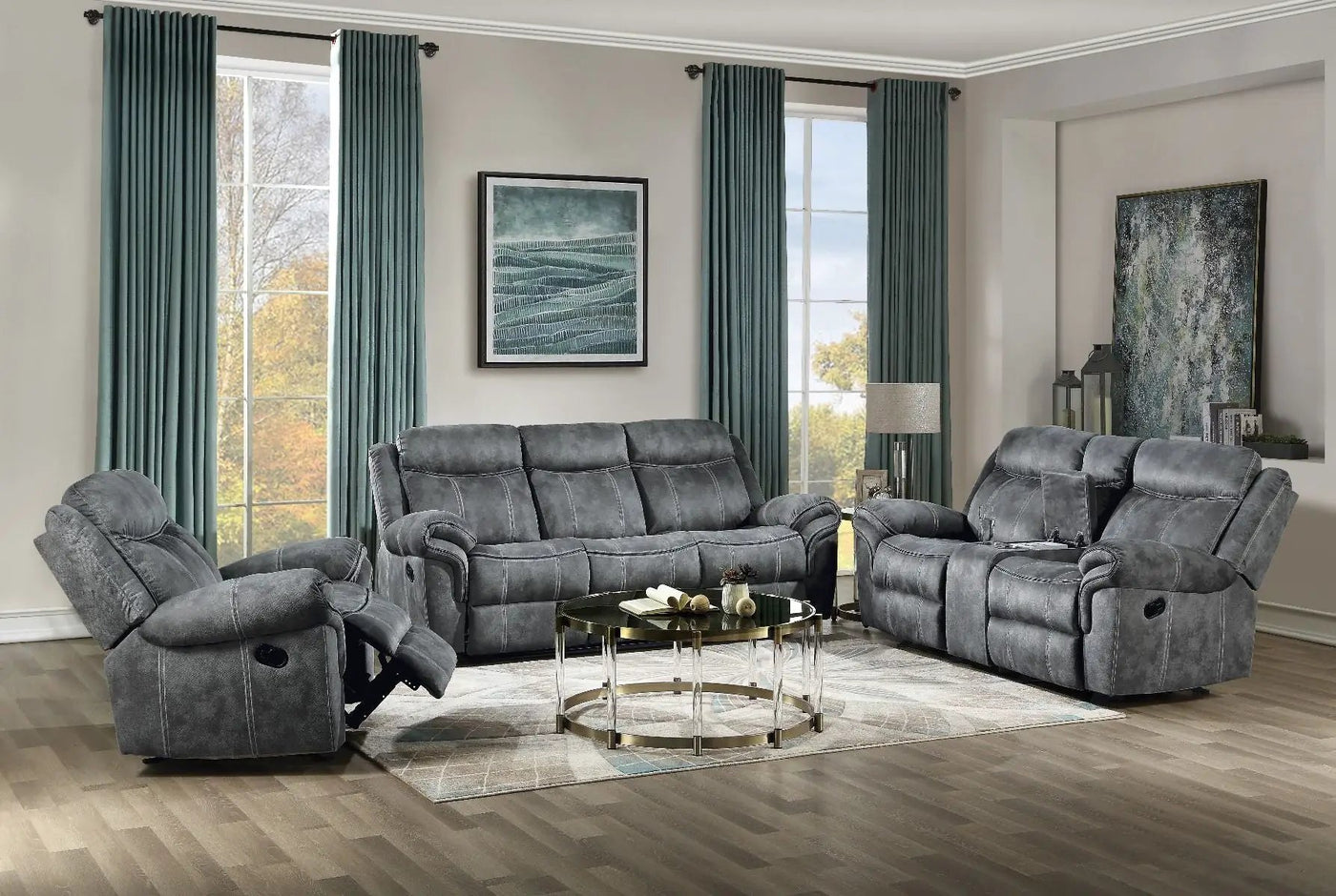 Zubaida - Sofa w/USB Dock & Console(Motion) by Unique Piece Furniture