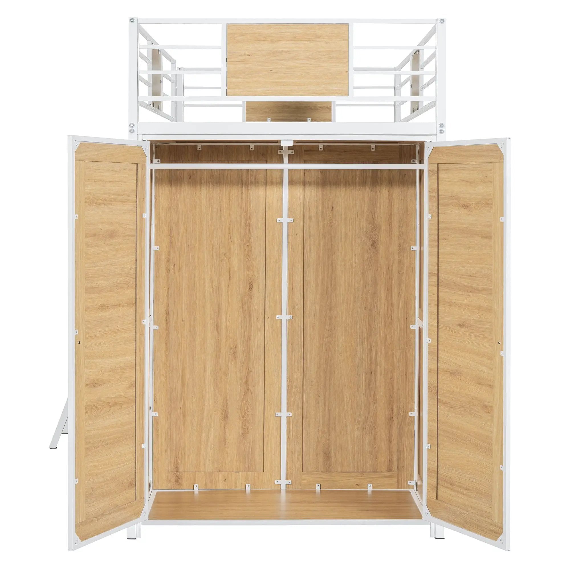 Loft Bed With L Shape Desk And Wardrobe by HouseOfZazla