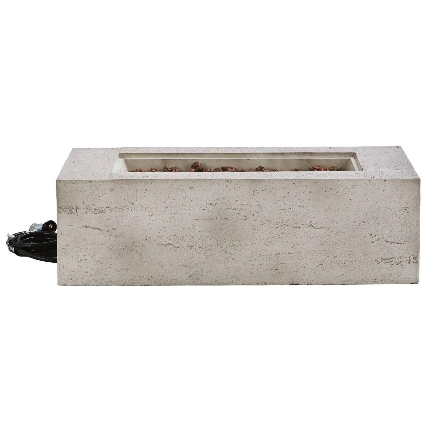 U_STYLE Outdoor Rectangular Propane Fire Pit 41.9" 40000 BTU by HouseOfZazla
