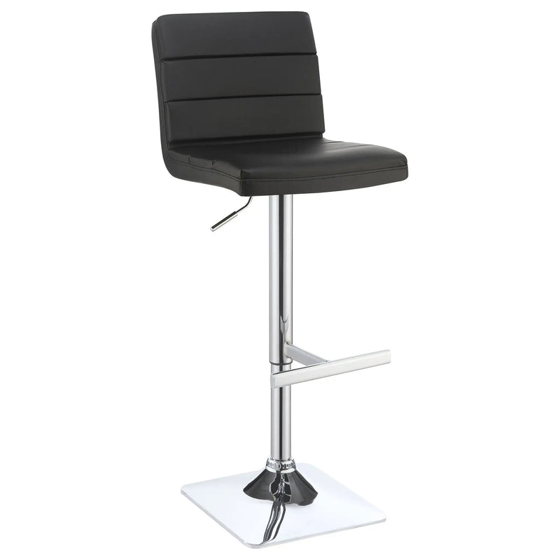 Adjustable Tufted Bar Stool (Set of 2) - Black by HouseOfZazla