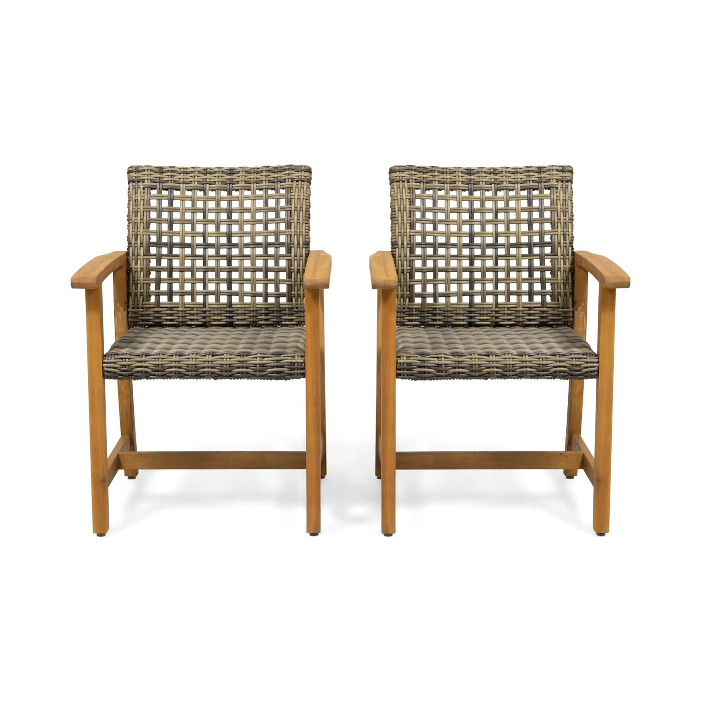 Outdoor Dining Chair Acacia Wood Frame (Set of 2) by HouseOfZazla