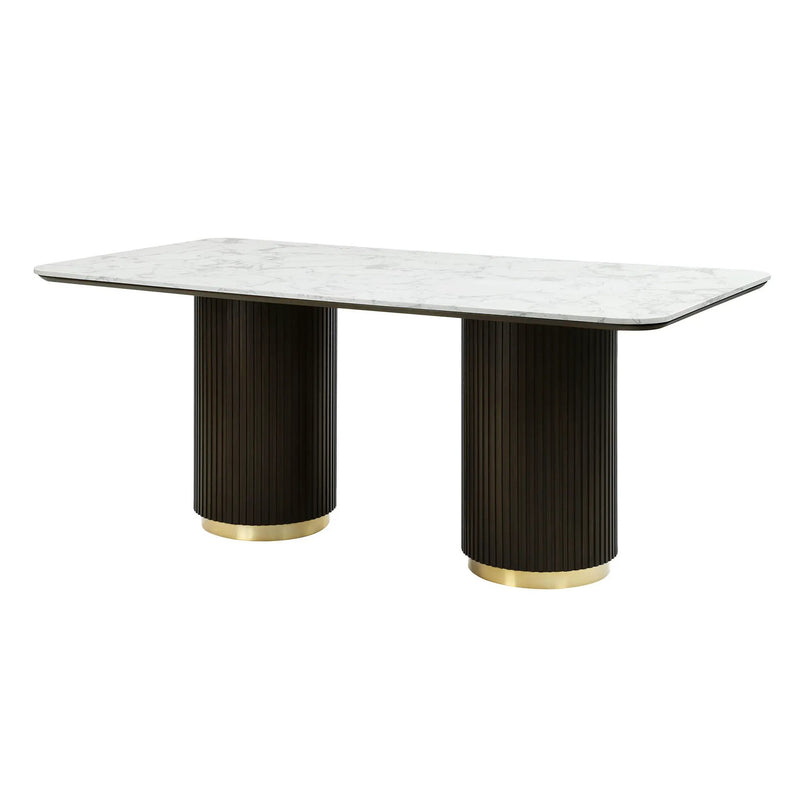 Clayten - Engineered Marble Top Dining Table - Marble by Unique Piece Furniture