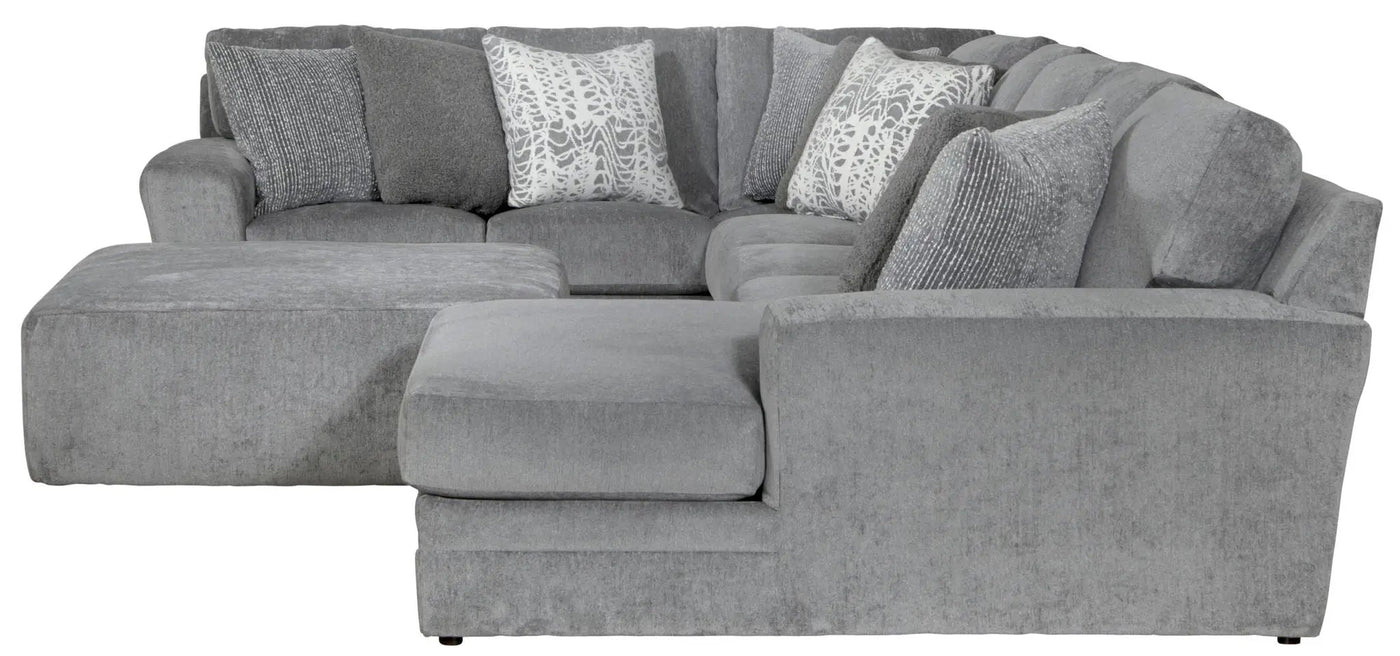 Glacier - Sectional With Cocktail Ottoman by Unique Piece Furniture
