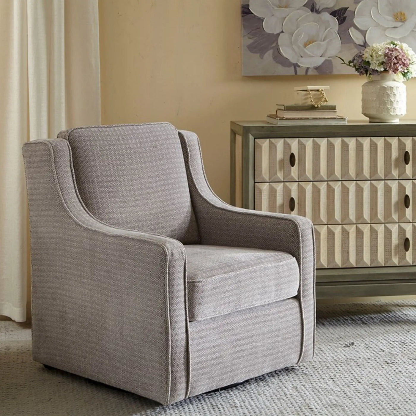 Swivel Chair With 360 Degree Rotation by HouseOfZazla