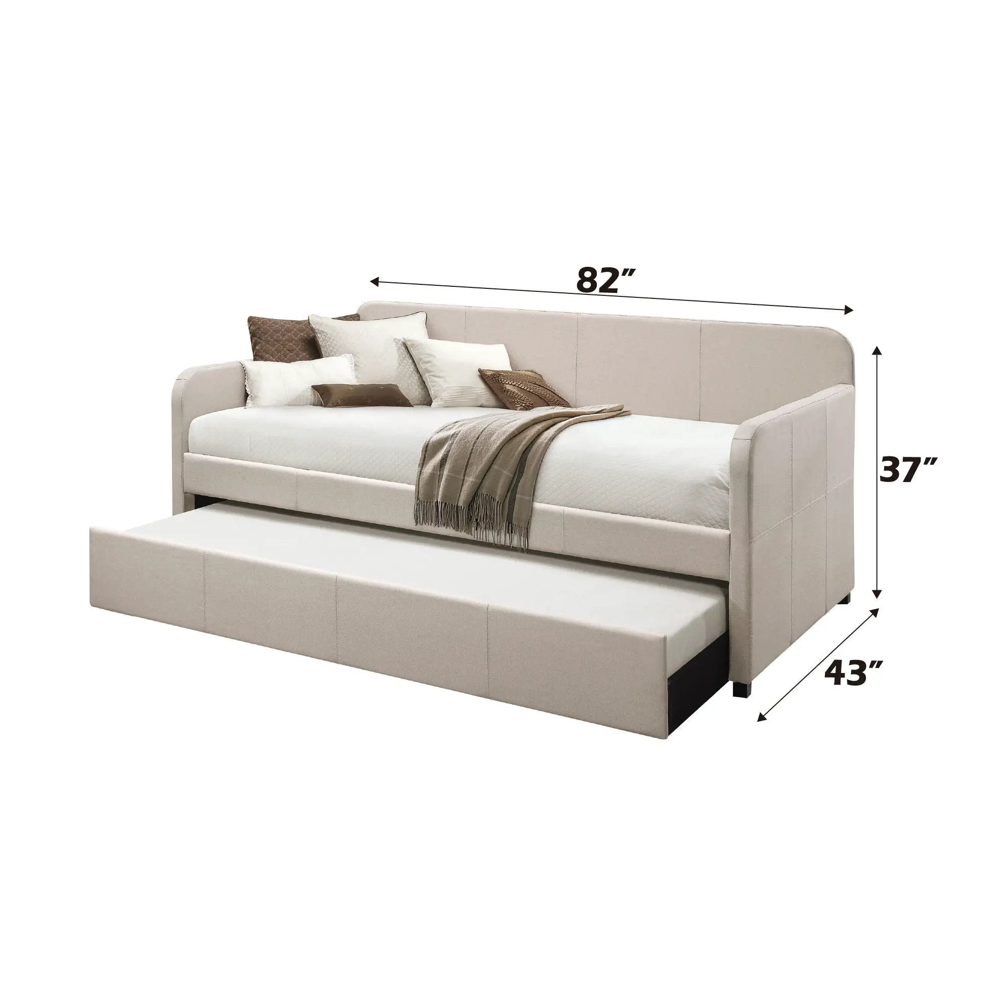 Jagger - Twin Daybed With Trundle - Fog by Unique Piece Furniture
