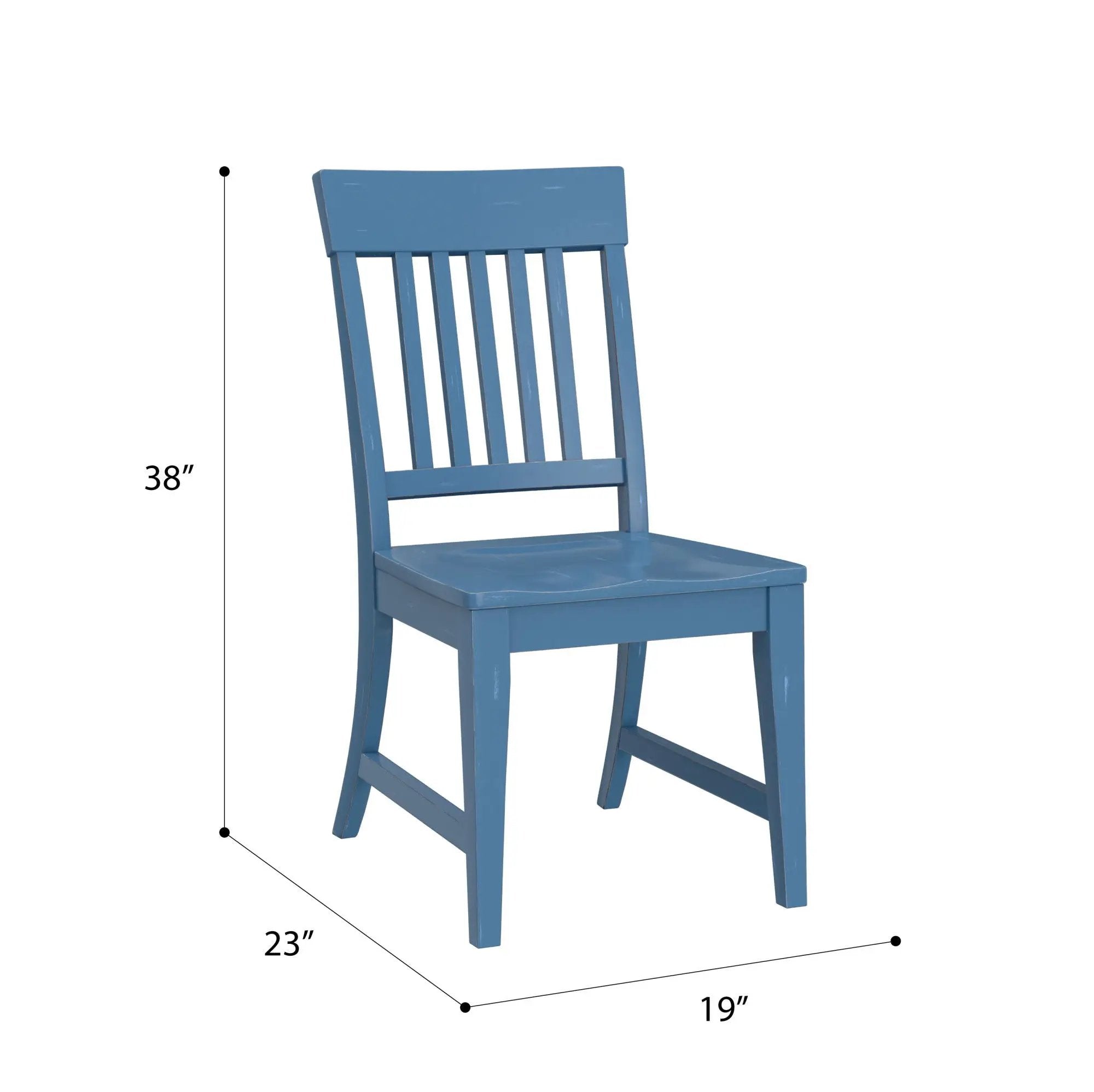 Haidel - Slat Back Dining Chairs (Set of 2) by HouseOfZazla