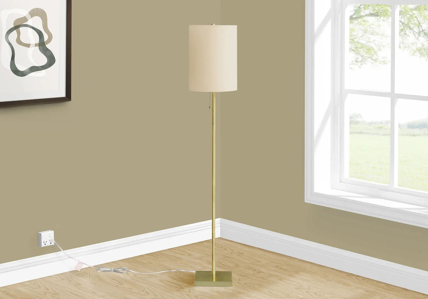 Brass Metal Lighting Floor Lamp by HouseOfZazla