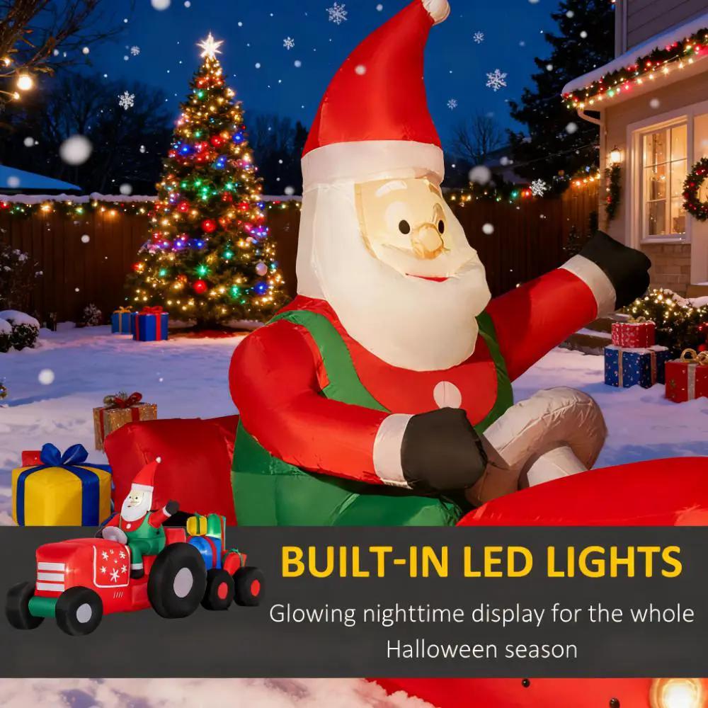 Inflatable Santa on Driving Trailer by HouseOfZazla