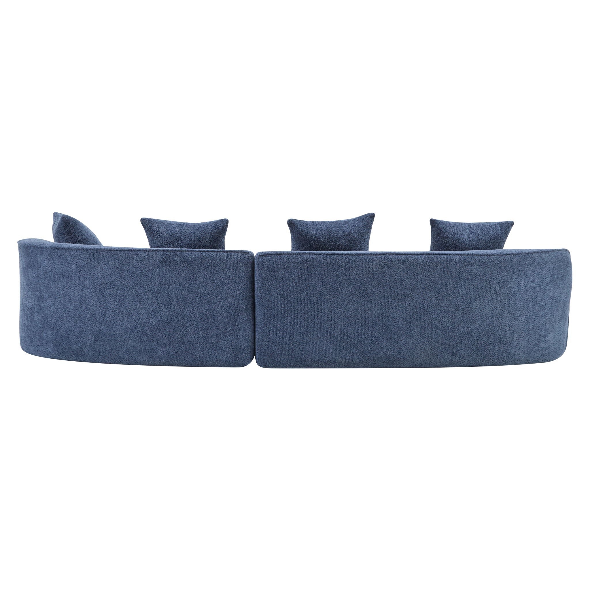 Elegant Curved Sectional Sofa With Full Foam Comfort by HouseOfZazla