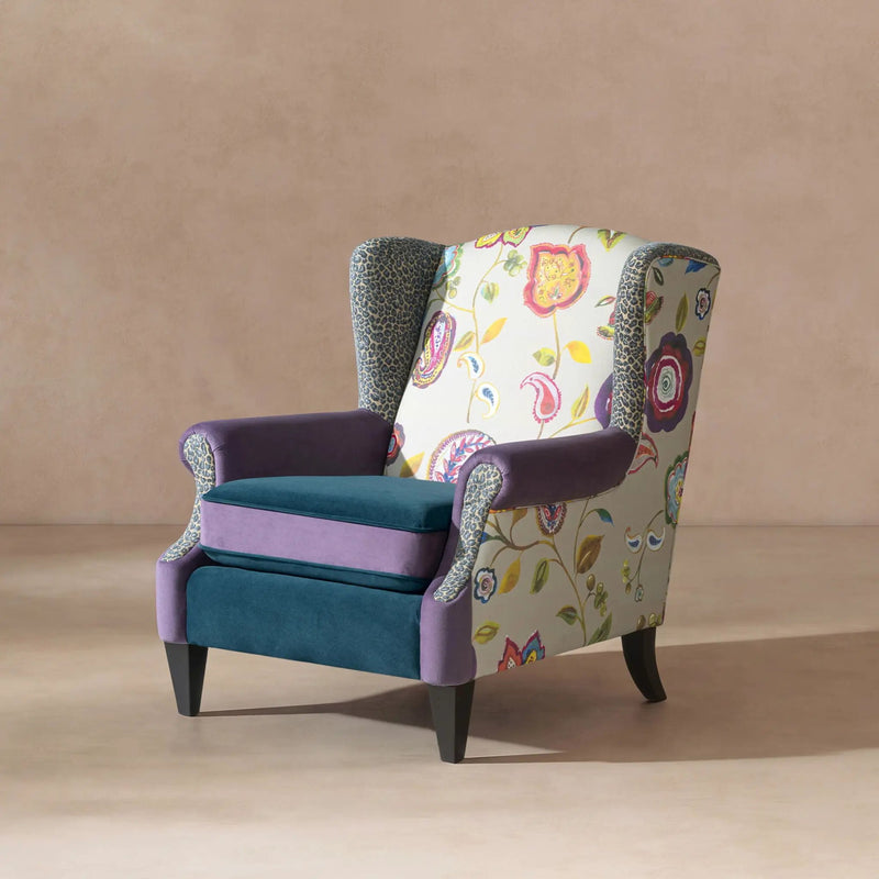 Anya - Boho Chic Wingback Accent Arm Chair by Unique Piece Furniture