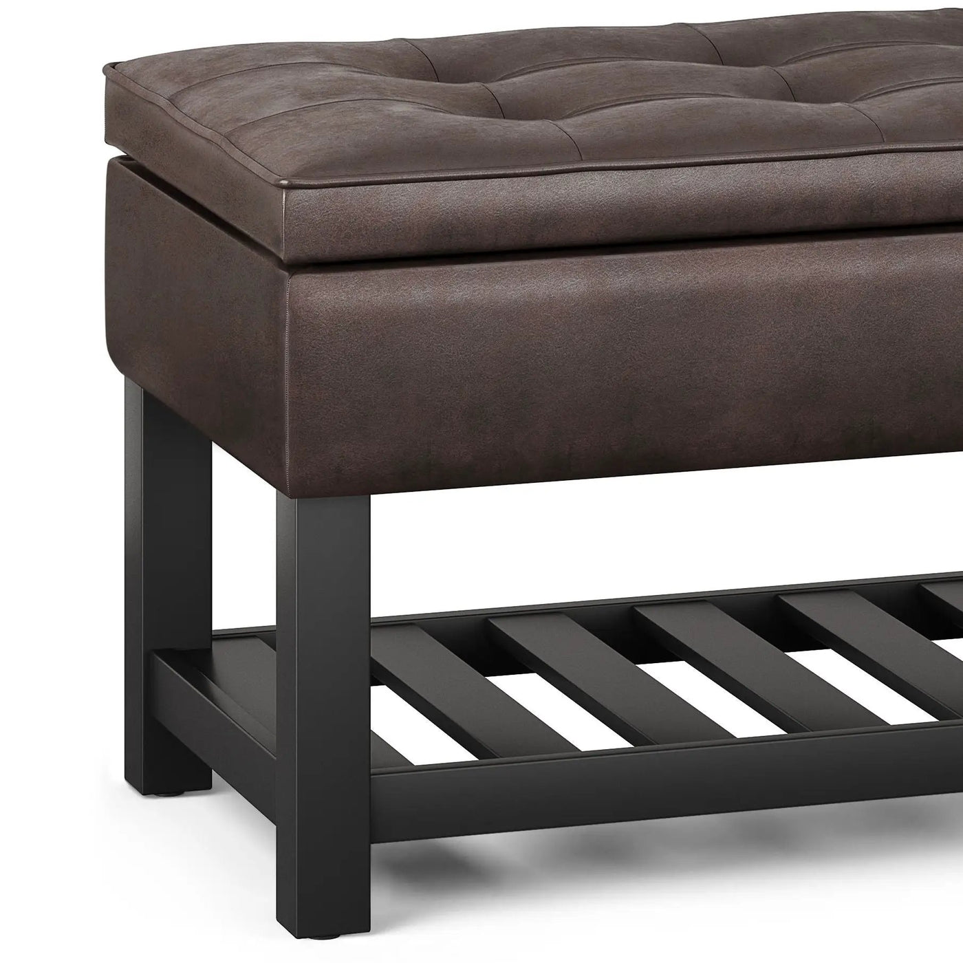 Cosmopolitan - Storage Ottoman Bench With Open Bottom by HouseOfZazla
