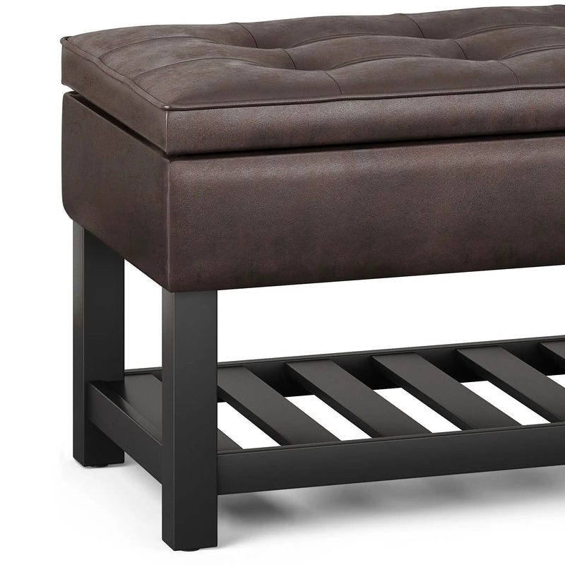 Cosmopolitan - Storage Ottoman Bench With Open Bottom by Unique Piece Furniture