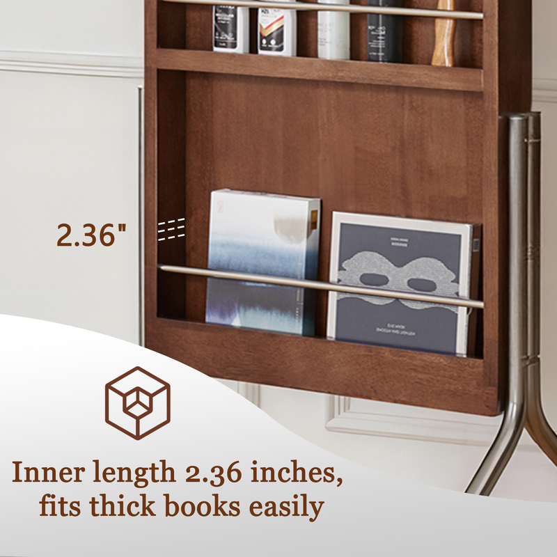 Arched Full Length Mirror with Storage Shelves & Wheels by HouseOfZazla
