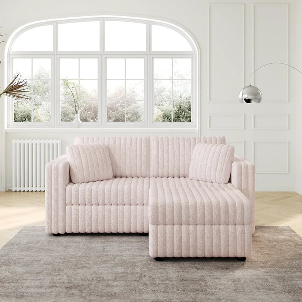 75.6" Soft Modular 2-Person Sofa with Hydraulic Lift