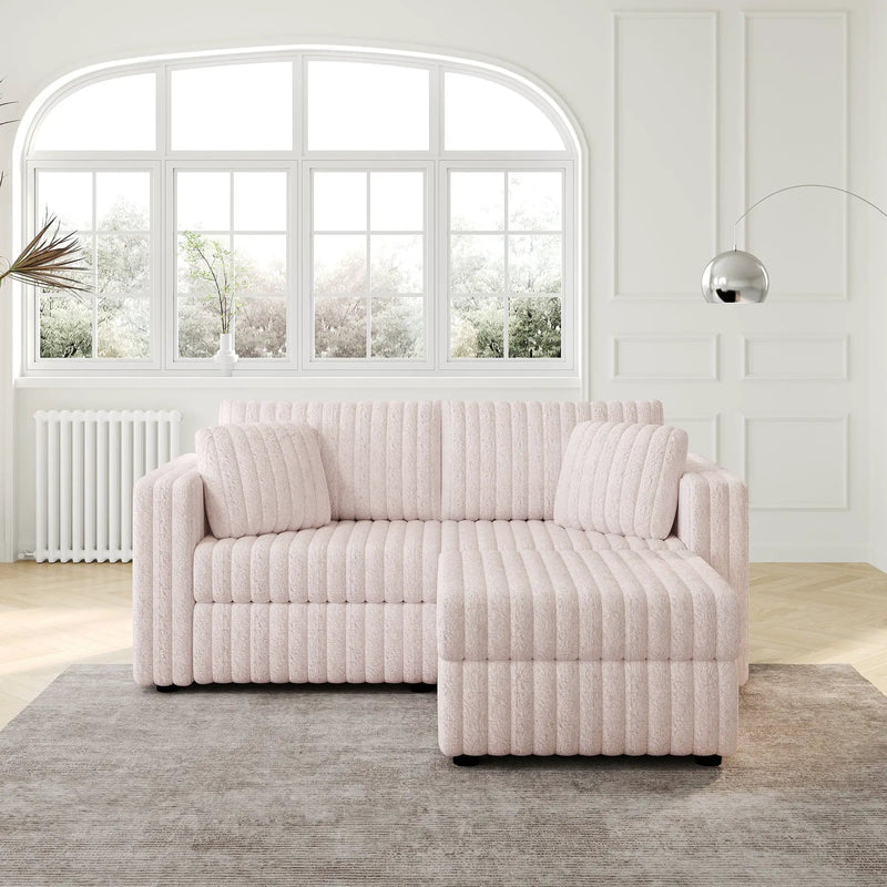 75.6" Soft Modular 2-Person Sofa with Hydraulic Lift by HouseOfZazla