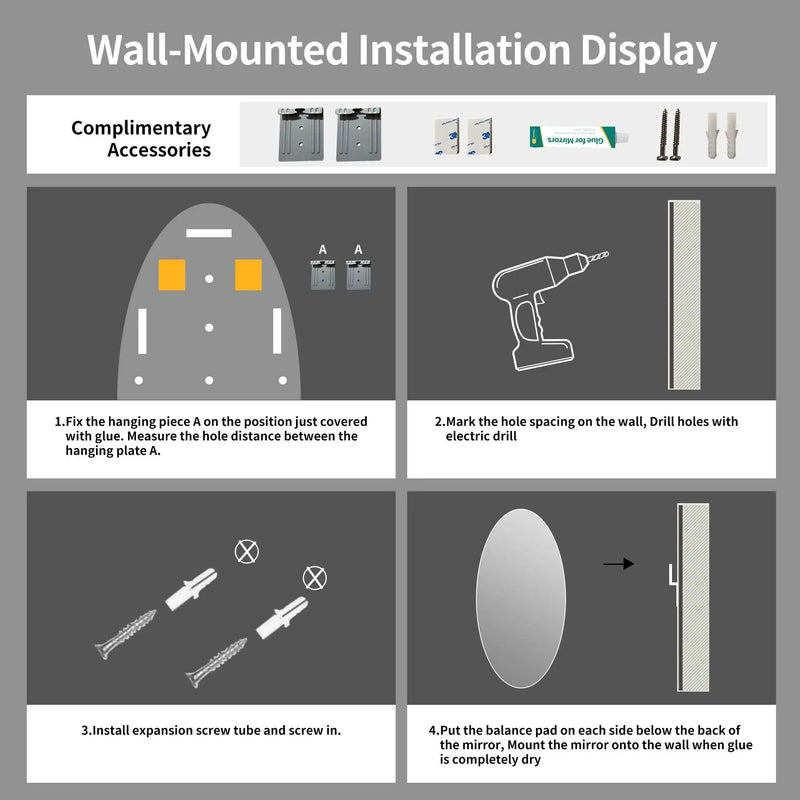 Modern Oval Full Length Wall Mirror by HouseOfZazla