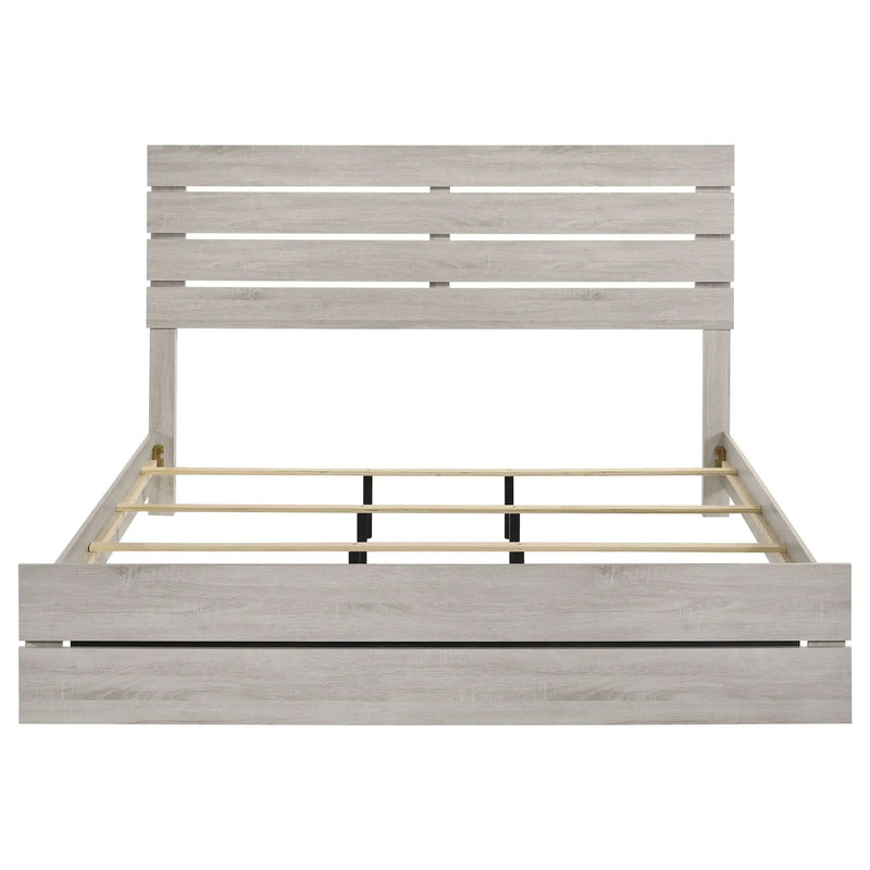Brantford Wood Eastern King Panel Bed Coastal White by Unique Piece Furniture