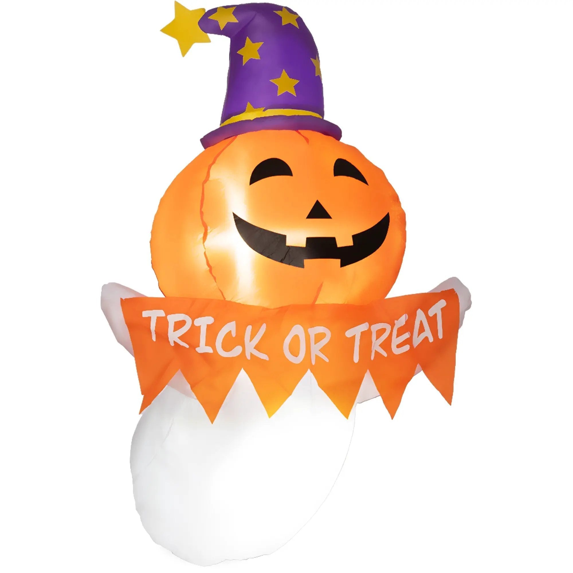 Inflatable Halloween Window Sticker Ghost with LED Lights – 41.3" Tall by HouseOfZazla