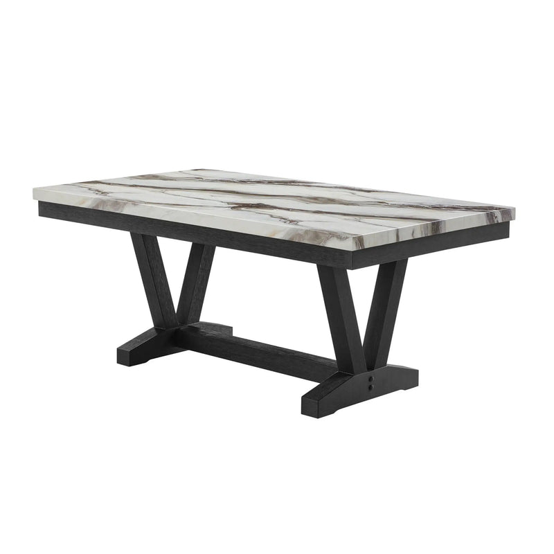Panda Oceanic - Dining Table And Chairs Set - Black by HouseOfZazla