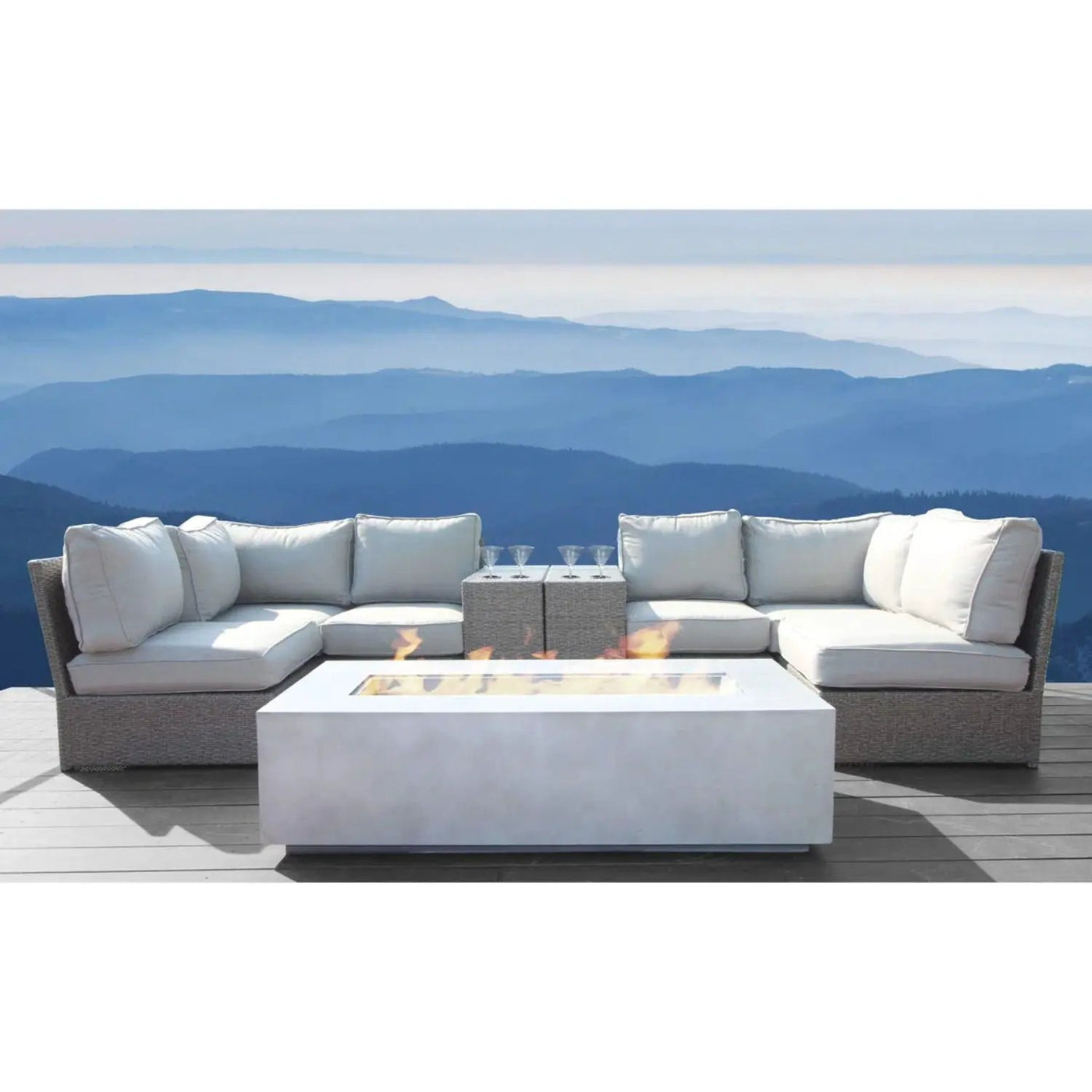 Outdoor Elegance Conversation Set With Fire Pit by HouseOfZazla