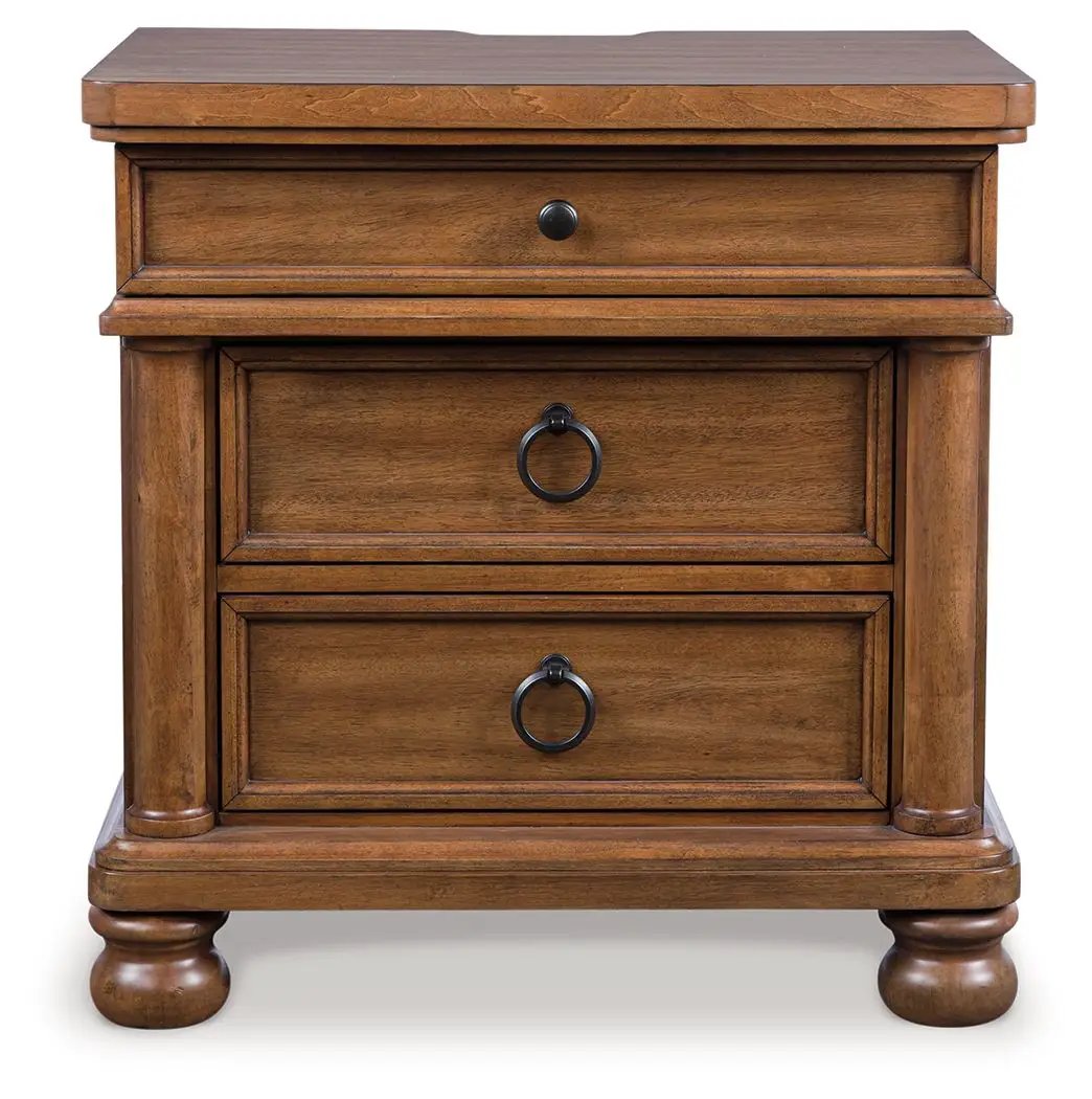 Rowlenstown - Three Drawer Night Stand by Unique Piece Furniture