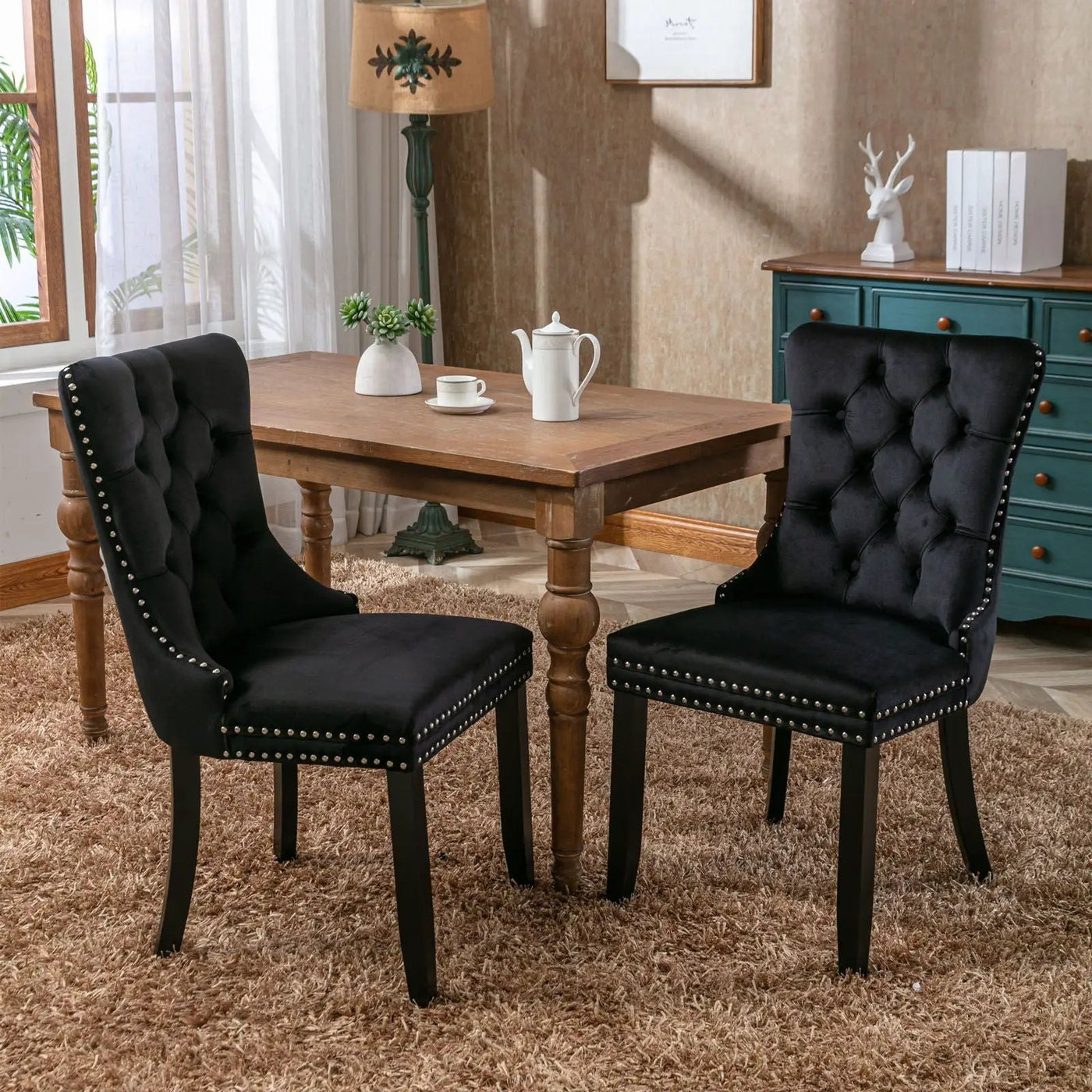 Nikki - High-End Tufted Dining Chair (Set of 2) by HouseOfZazla