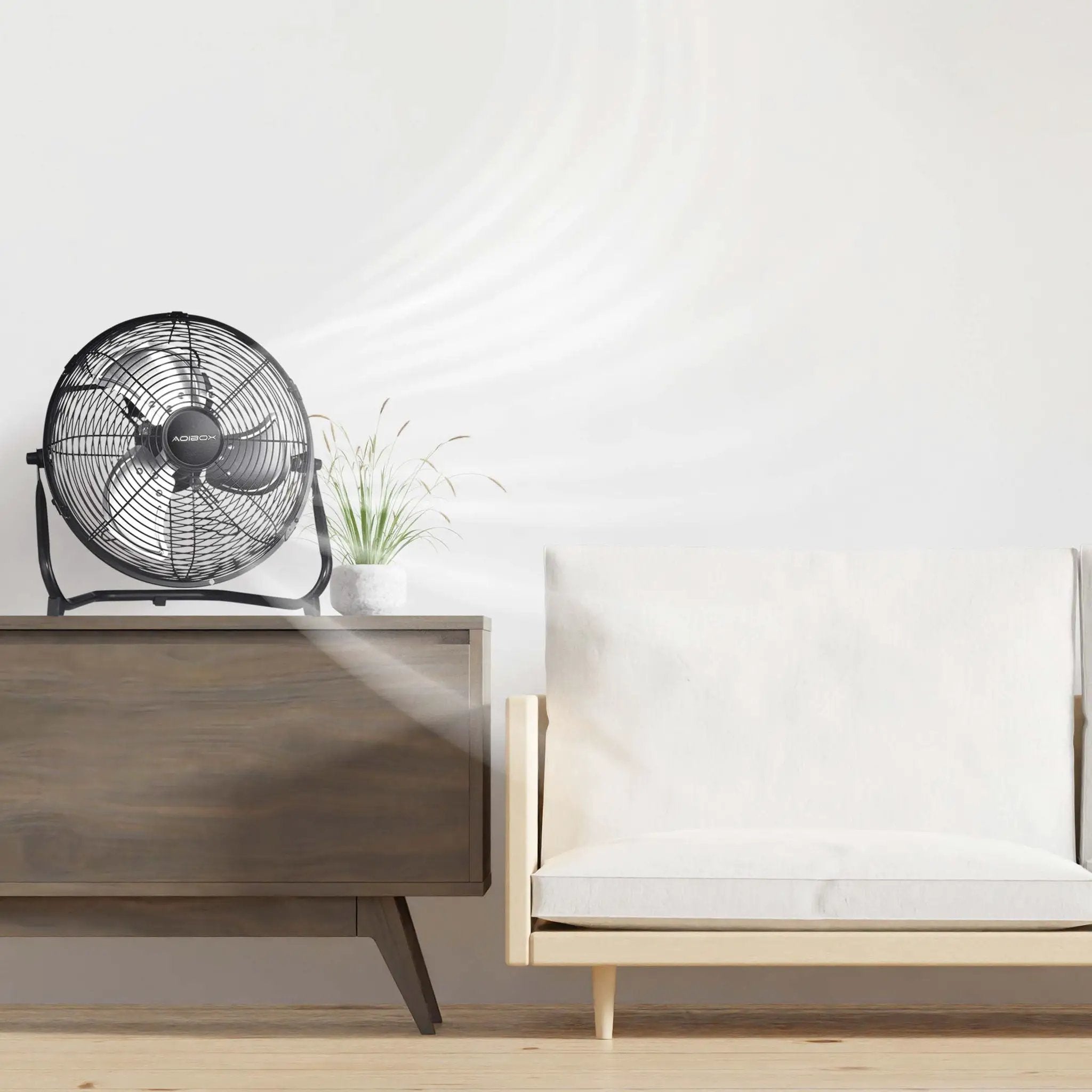 3 Speed High Velocity Industrial Heavy Duty Metal Floor Fan With Tilting Head For Outdoor / Indoor Use by HouseOfZazla
