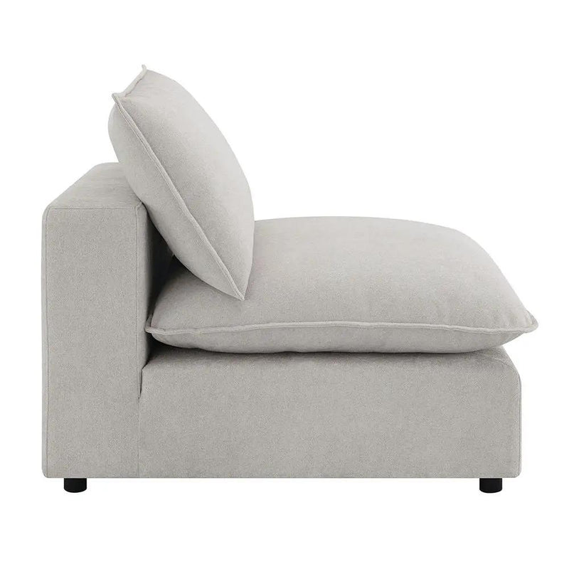 Marisa - Modular Armless Chair - Beige Boucle by Unique Piece Furniture