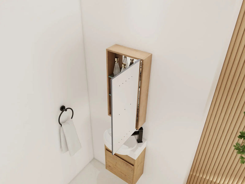 14'' Bathroom Mirror Cabinet with Storage by HouseOfZazla