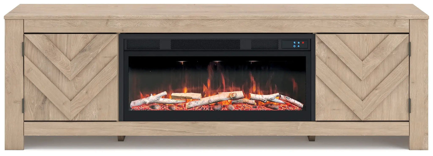 Cayboni - LG TV Stand With Fireplace Option by Unique Piece Furniture