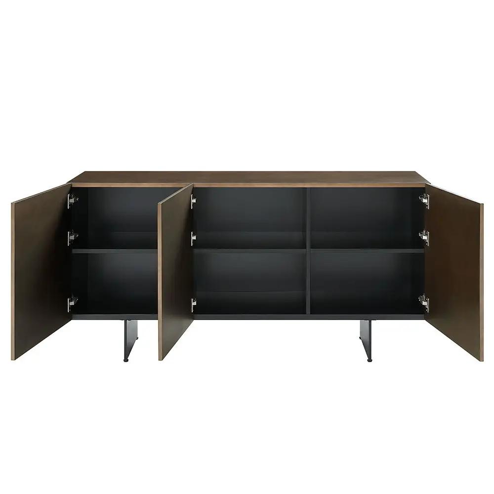 Malika - Ceramic Top Server - Copper Cross Brushed by Unique Piece Furniture