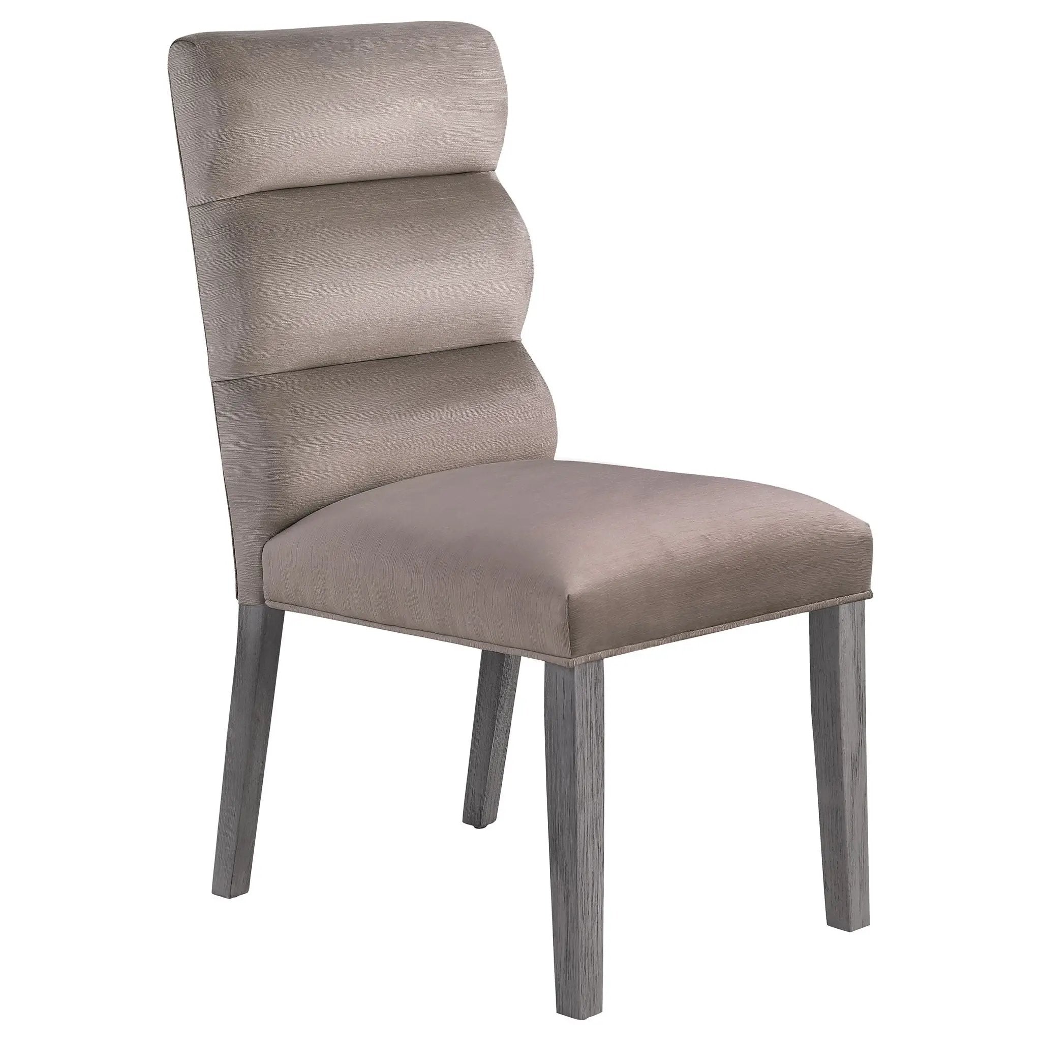 Carla Velvet Upholstered Dining Side Chair Ash (Set of 2) by Unique Piece Furniture