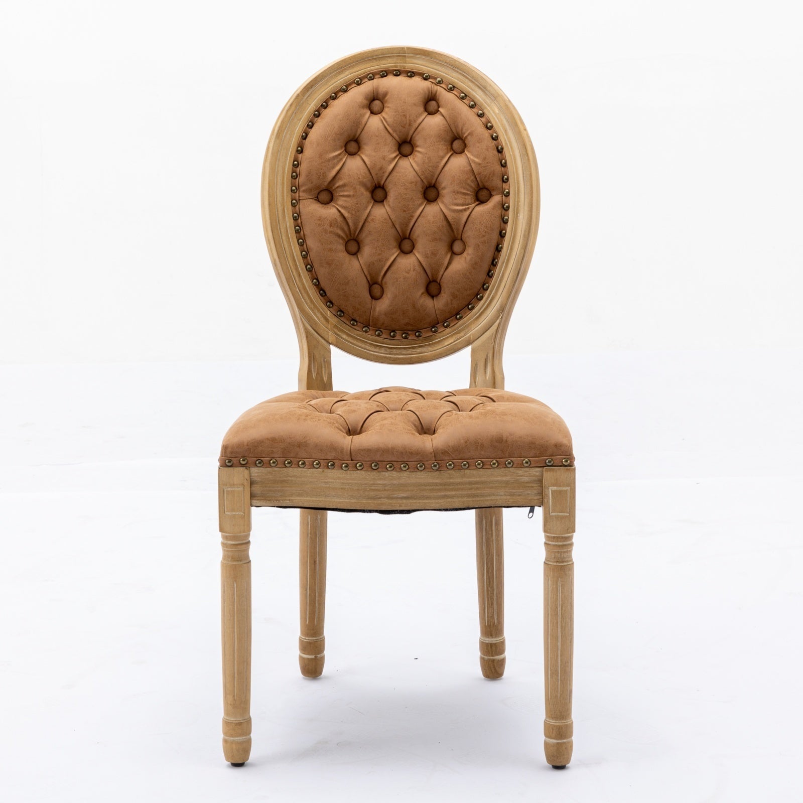Set of 2 French Style Solid Wood Antique Dining Chairs by BLAKHOM