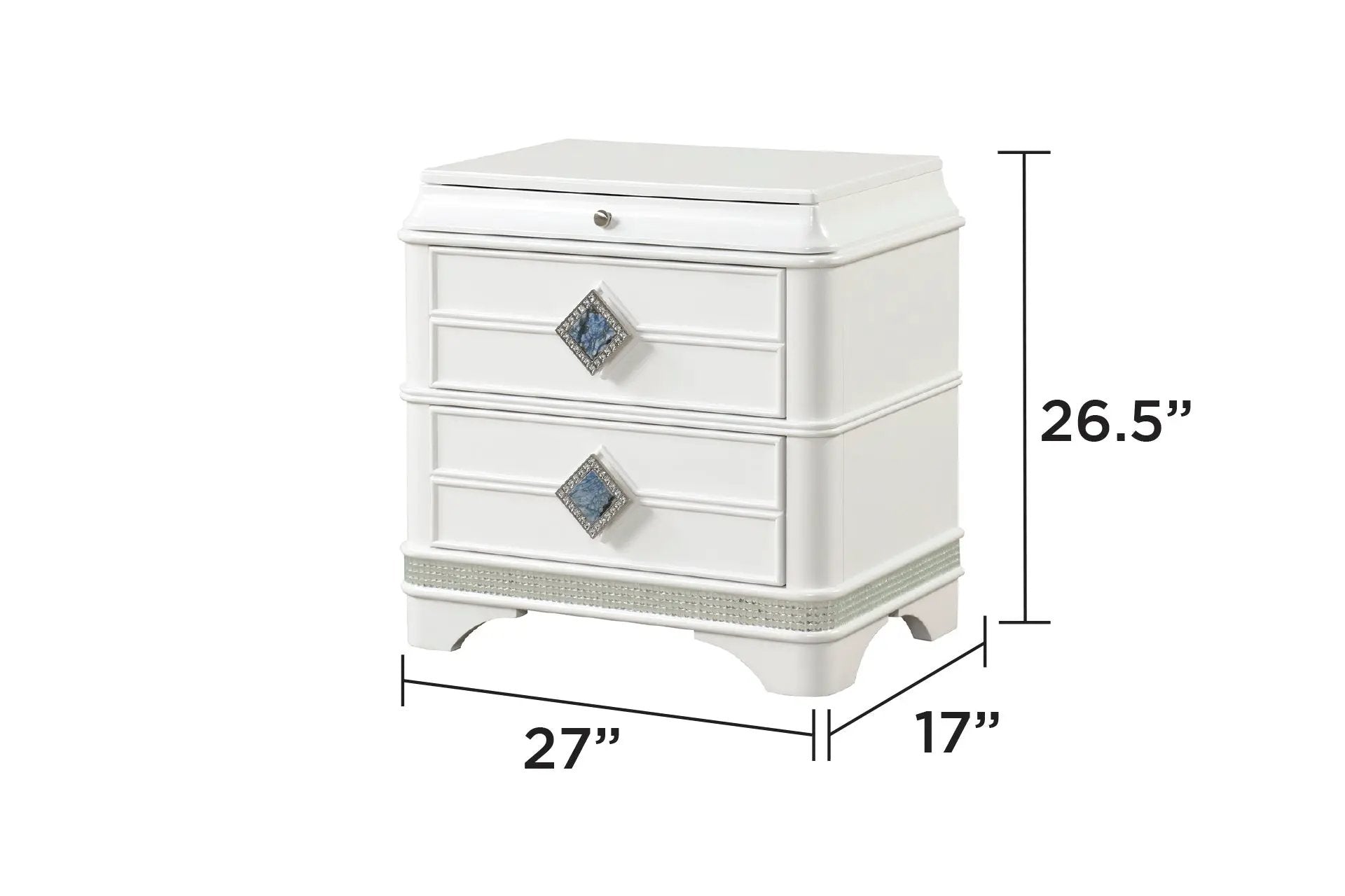 Laguna Modern Style 4 Pc Queen Upholstered Bedroom Set by HouseOfZazla