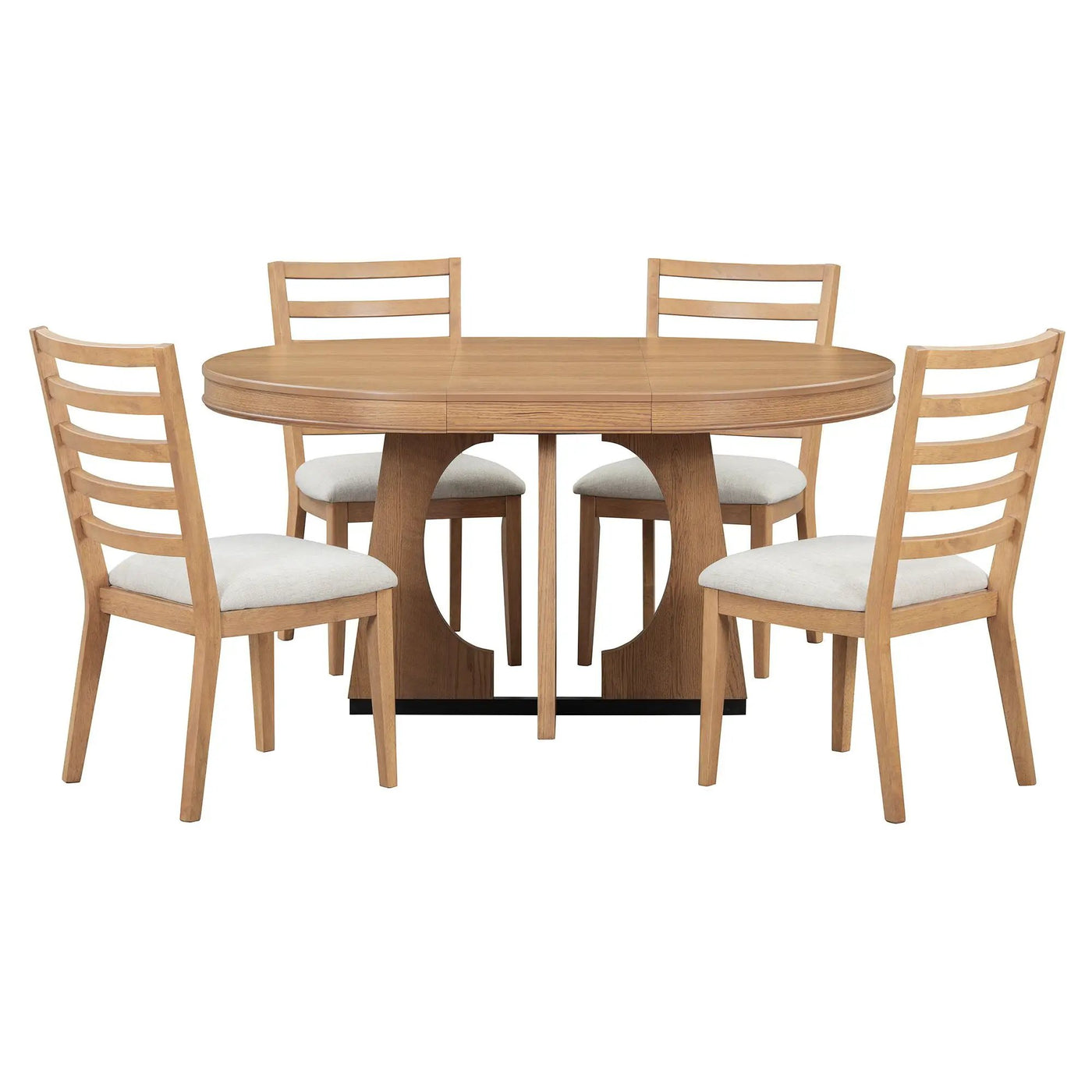 Round Dining Table Set For 4 With Chairs by HouseOfZazla