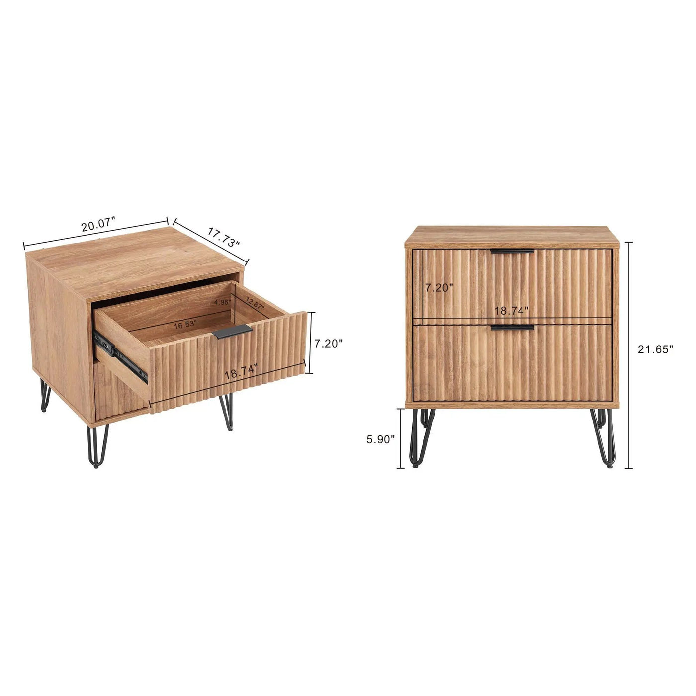 Dumbo - Nightstand With 2 Drawers by HouseOfZazla