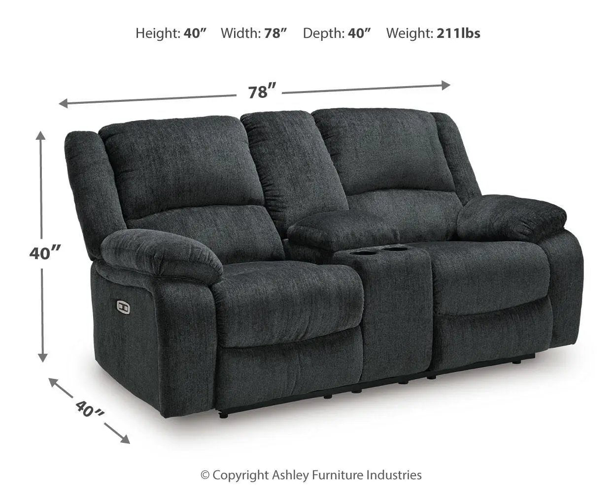 Draycoll - Reclining Loveseat by Unique Piece Furniture