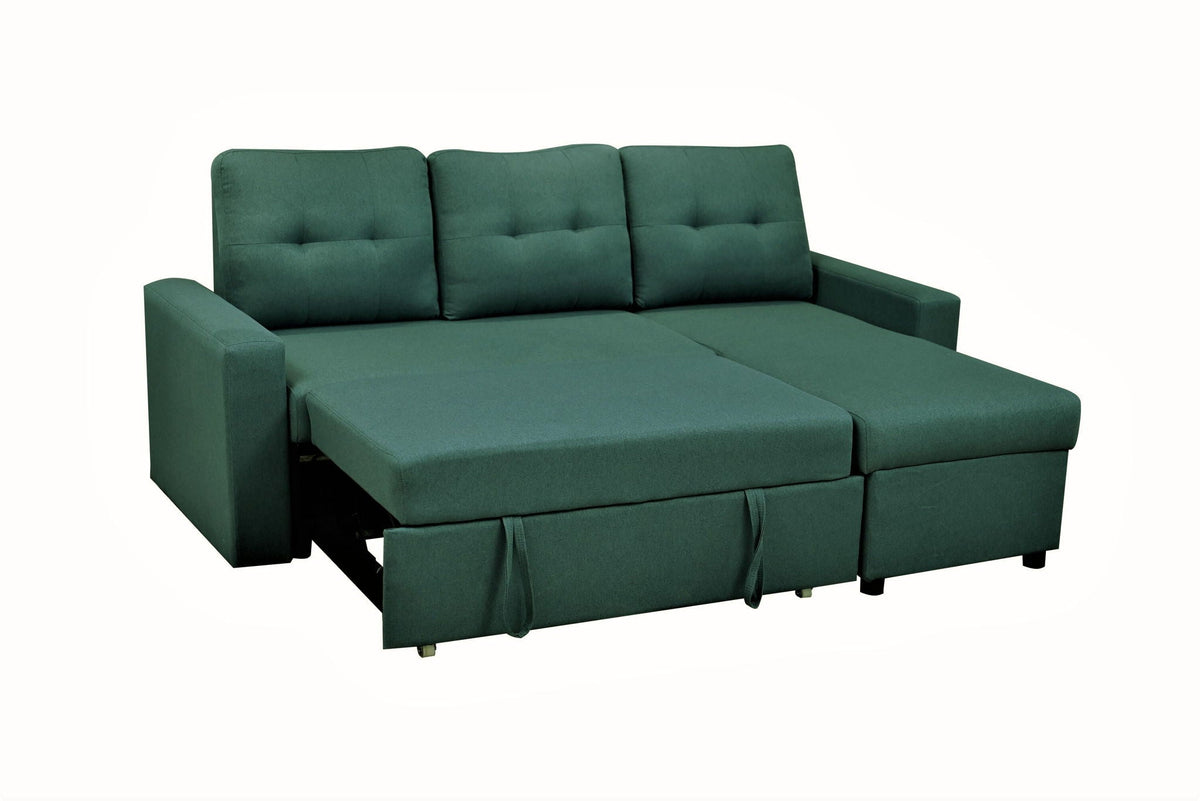 Convertible L Shaped Sectional Sleeper Sofa Bed, Saving Pull Out Couch, photo 6 of 23