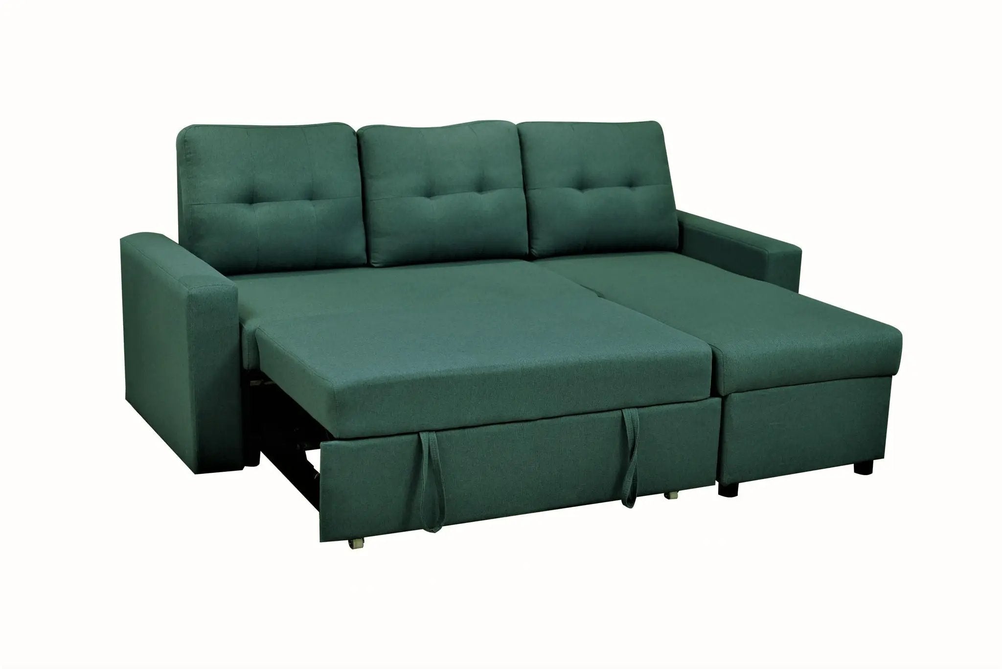 Convertible L Shaped Sectional Sleeper Sofa Bed, Saving Pull Out Couch by HouseOfZazla