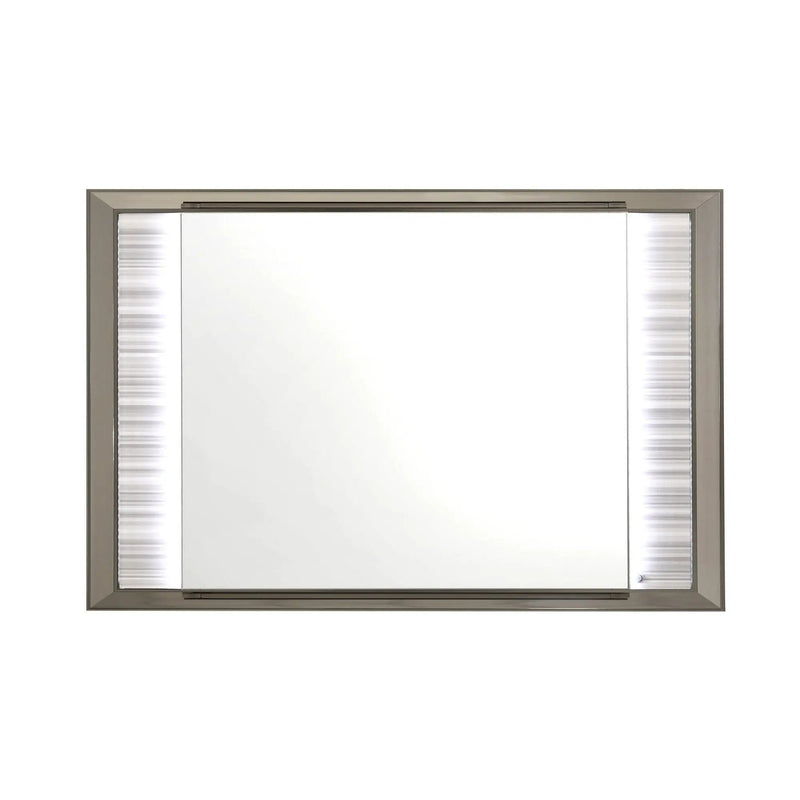 Star - Mirror With Built In LED And Frame - White by Unique Piece Furniture