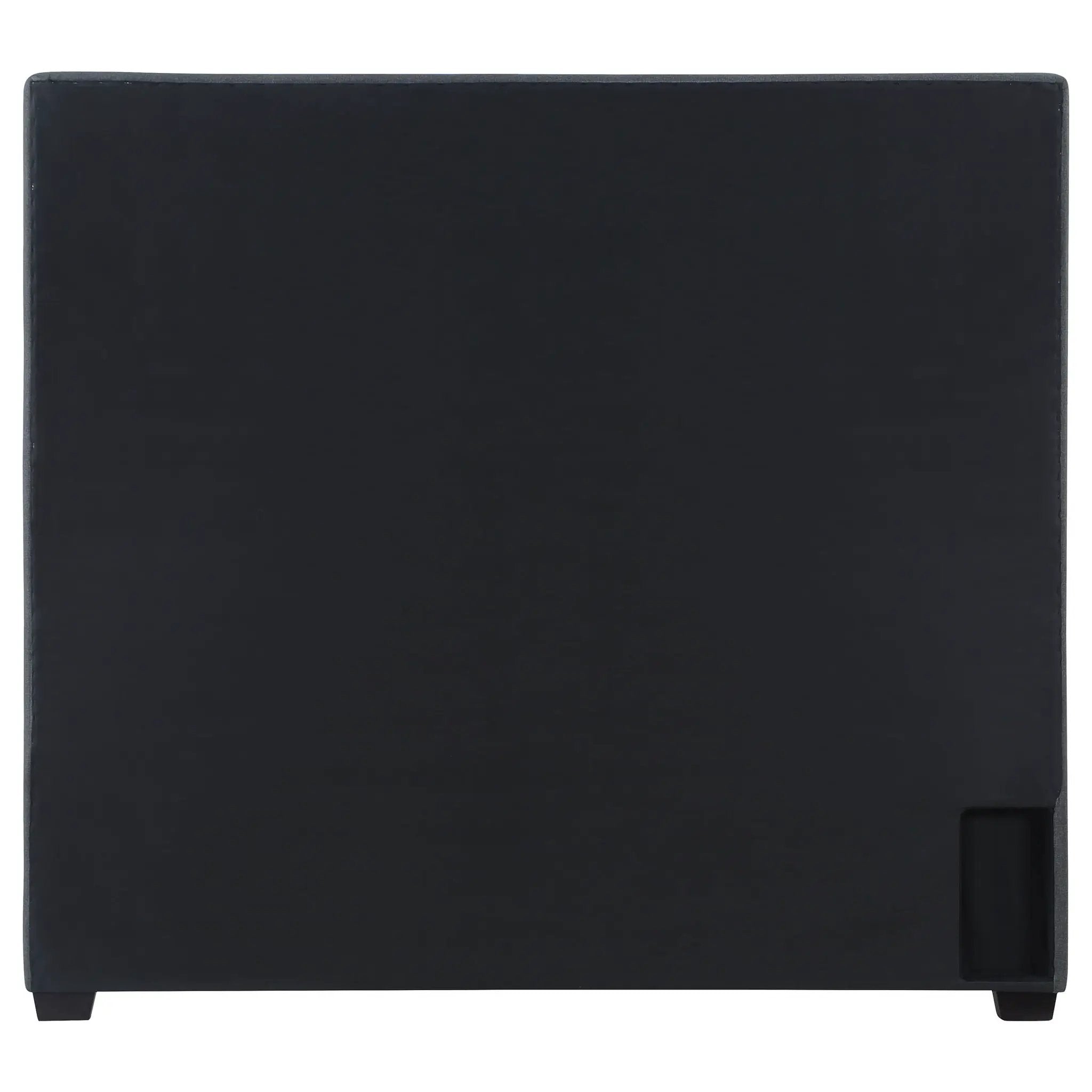 Bowfield Upholstered Queen Panel Bed Charcoal by Unique Piece Furniture