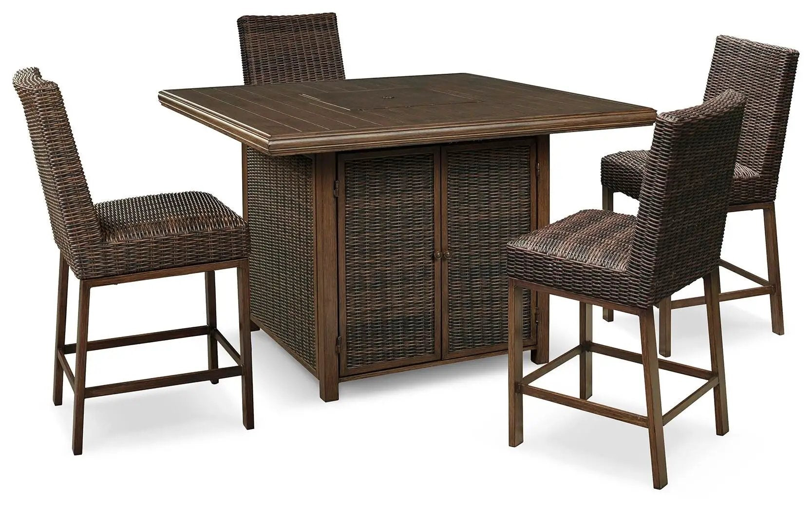 Paradise Trail - Outdoor Fire Pit Table Set by Unique Piece Furniture